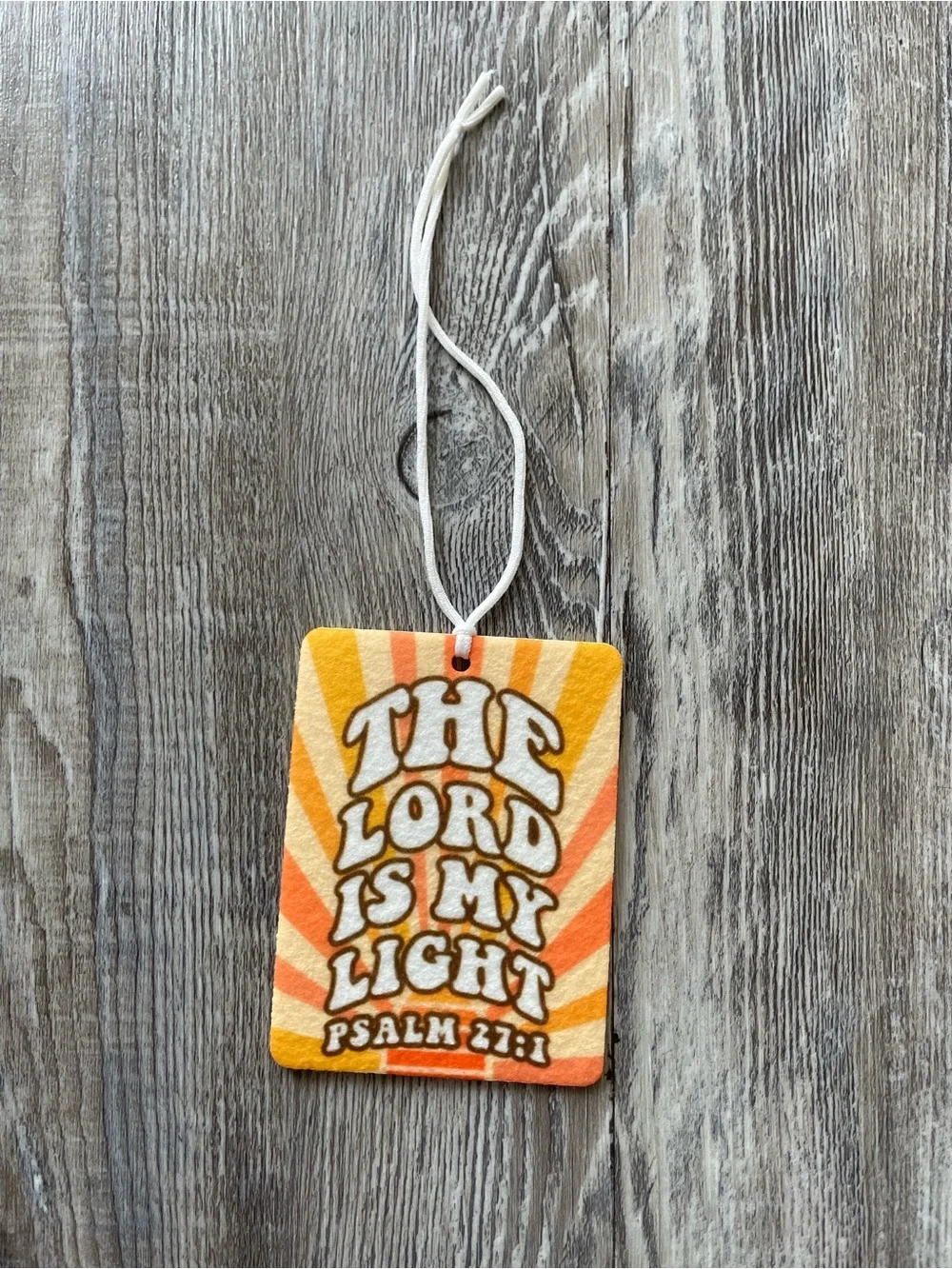Inspirational Orange & Yellow Faith Hanging Ornament - Set of 3